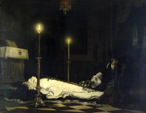 Żałoba László Hunyadi autorstwa Viktor Madarász