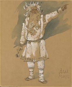 Dziadek Mróz. Projekt kostiumu do opery Snow Maiden N. Rimskiego-Korsakowa, 1885 autorstwa Viktor Mikhaylovich Vasnetsov
