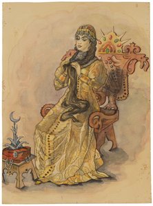 Księżniczka, która nigdy nie uśmiechała się Nesmeyana, 1896 autorstwa Viktor Mikhaylovich Vasnetsov