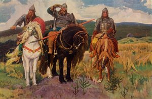 Wojownicy, 1898, 1965. autorstwa Viktor Mikhaylovich Vasnetsov