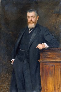 Minister Edukacji dr. Gustaw Marchet autorstwa Viktor Stauffer