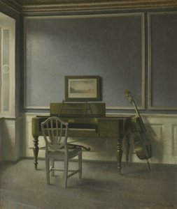 Wnętrze. The Music Room, Strandgade 30 autorstwa Vilhelm Hammershøi