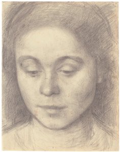 Portret Idy, żony artysty autorstwa Vilhelm Hammershøi