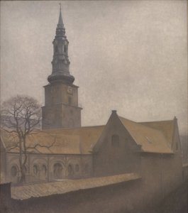 Kościół św. Piotra, Kopenhaga, 1906. autorstwa Vilhelm Hammershøi
