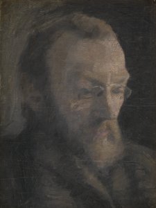 Historyk sztuki Karl Madsen, późniejszy dyrektor Statens Museum for Kunst autorstwa Vilhelm Hammershøi