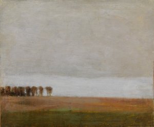 Widok na Jægersborg Allé. Gentofte, na północ od Kopenhagi autorstwa Vilhelm Hammershøi