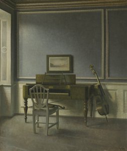 Wnętrze. The Music Room, Strandgade 30 autorstwa Vilhelm Hammershøi