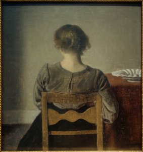 Młoda kobieta. Odpoczynek autorstwa Vilhelm Hammershoi