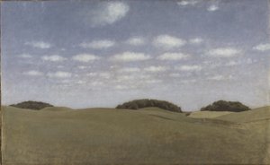 Krajobraz, z Lejre autorstwa Vilhelm Hammershøi