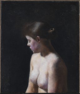 Naga modelka autorstwa Vilhelm Hammershoi