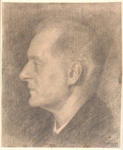 Portret Alfreda Bramsena, profil itp. autorstwa Vilhelm Hammershøi