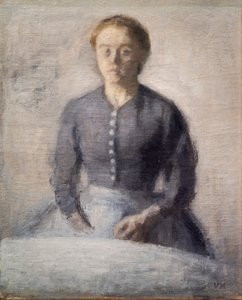 Portret Idai autorstwa Vilhelm Hammershoi
