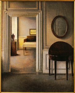 Sala Muzyczna, 30 Strandgade, ok. 1907 autorstwa Vilhelm Hammershoi