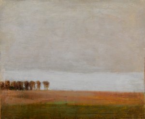 Widok na Jægersborg Allé. Gentofte, na północ od Kopenhagi autorstwa Vilhelm Hammershøi