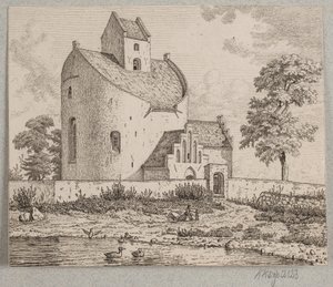 Kościół Bjernede autorstwa Vilhelm Kyhn