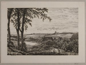 Krajobraz popołudniowy, Zelandia autorstwa Vilhelm Kyhn