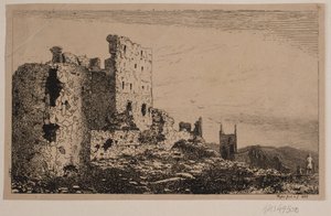 Hammershus na Bornholmie autorstwa Vilhelm Kyhn