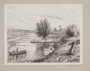 Lot nad rzeką Marną autorstwa Vilhelm Kyhn