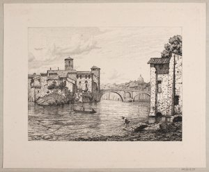 Wyjdź, zobacz Ponte Rotto i Rom autorstwa Vilhelm Kyhn