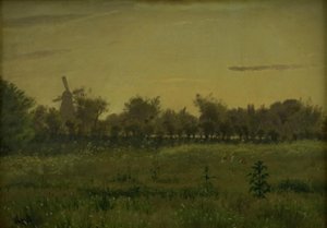 Łąka w pobliżu Domu Artysty w Farimagsvej pod Kopenhagą autorstwa Vilhelm Kyhn
