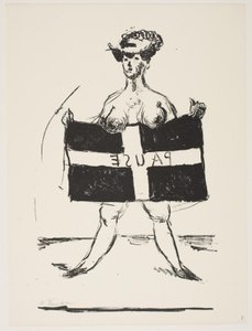Arkusz z „Klingens Kunstnermappe nr 2” autorstwa Vilhelm Lundstrøm