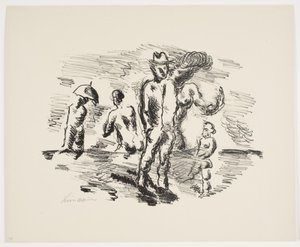 Arkusz z „Klingens Kunstnermappe nr 2” autorstwa Vilhelm Lundstrøm