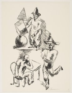 Arkusz z „Klingens Kunstnermappe nr 2” autorstwa Vilhelm Lundstrøm
