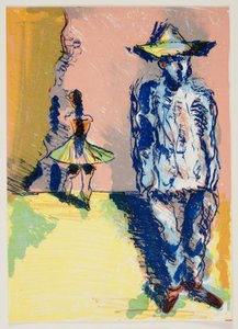 Pierrot i Colombine autorstwa Vilhelm Lundstrøm