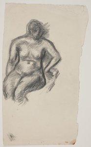 Siedzący model nago autorstwa Vilhelm Lundstrøm