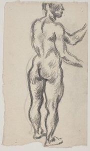 Model stojący, widziany od tyłu autorstwa Vilhelm Lundstrøm