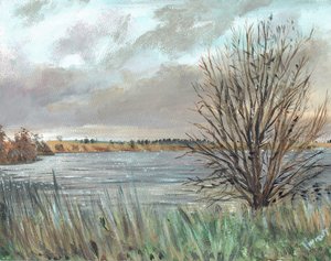 Fannyside Loch, 2009, (akryl na płótnie) autorstwa Vincent Alexander Booth
