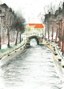 Holandia, widok na kanał, 2005 autorstwa Vincent Alexander Booth
