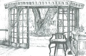 Recepcja w hotelu nad jeziorem Naivasha, Kenia, 2006 autorstwa Vincent Alexander Booth