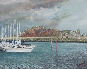 Howth, Irlandia, 2001, (akryl na płótnie) autorstwa Vincent Alexander Booth