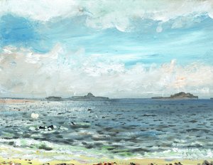 Plaża Iona, 2007, (akryl na płótnie) autorstwa Vincent Alexander Booth