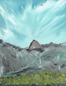 Lakeland Hills, 2010, (akryl na płótnie) autorstwa Vincent Alexander Booth