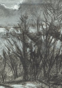 Światło księżyca nad Osmotherley autorstwa Vincent Alexander Booth