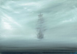 Pacific Dawn, 2017, (olej na płótnie)