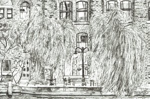 Dzban i fortepian Manchester, 2005, (tusz na papierze) autorstwa Vincent Alexander Booth