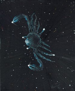 Znak zodiaku Rak, 2016, (olej na płótnie) autorstwa Vincent Alexander Booth