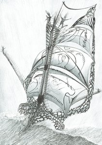 Storm Creators Sibuyan Sea, 2017, (tusz na papierze) autorstwa Vincent Alexander Booth