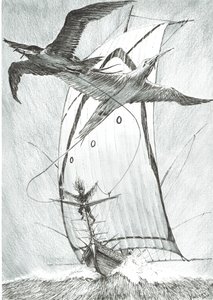 Storm Creators Wandel Sea, 2017, (tusz na papierze) autorstwa Vincent Alexander Booth