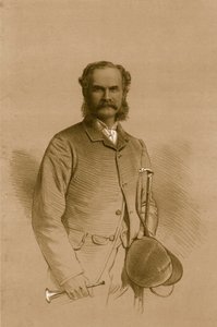 Podpułkownik A.M.Calvert, 1879. autorstwa Vincent Brooks Day and Son