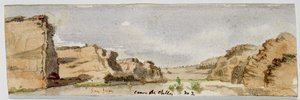 Kanion San Juan Dec racjonalne użytkowanie nr 2 (kanion Dec racjonalne użytkowanie, Arizona), 1869-1871 (akwarela) autorstwa Vincent Colyer