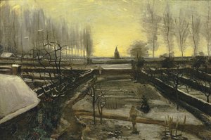 Plebania w Nuenen w śniegu, 1885. autorstwa Vincent van Gogh