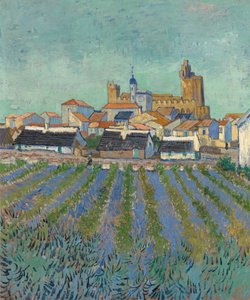 Widok Saintes-Maries-de-la-Mer, 1888. autorstwa Vincent van Gogh