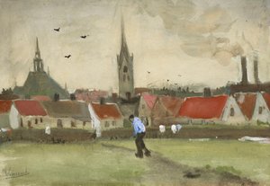 Widok Hagi z Nieuwe Kerk, 1882. autorstwa Vincent van Gogh