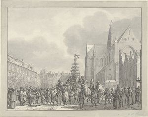 Przybycie Francuzów na Grote Markt w Haarlemie, 1795