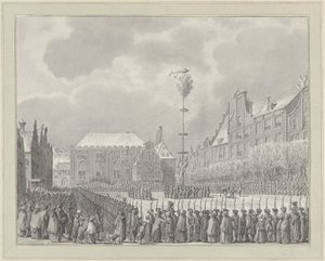 Zniesienie prawa miejskiego na Grote Markt w Haarlemie, 1795