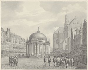 Zaprzysiężenie Regulaminu Rządowego na Grote Markt w Haarlemie, 5 września 1787 r.